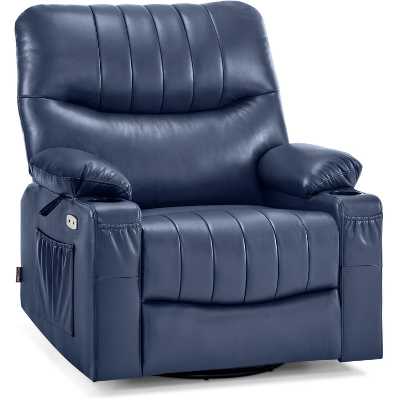 Latitude Run Power Recliner Electric Swivel Glider Rocker Recliner with USB Ports Reviews Wayfair